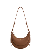Greer Borsa a Tracolla Donna – Borsa in Pelle Vegana con Tracolla Regolabile e Finiture Dorate