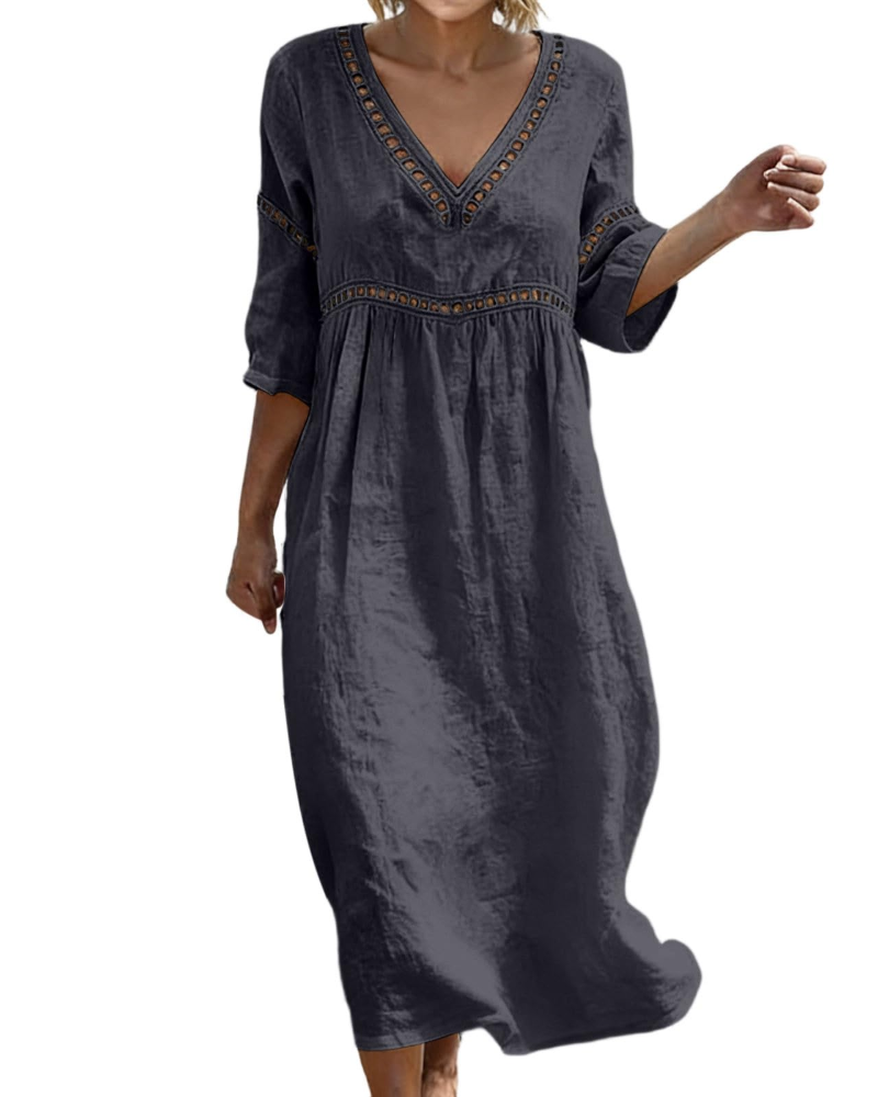 Madison Robe Femme – Robe Élégante Coupe Ajustée Fluide pour Printemps & Été