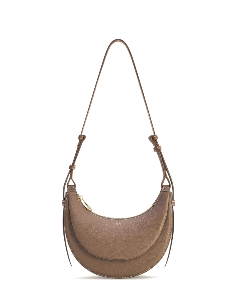 Greer Borsa a Tracolla Donna – Borsa in Pelle Vegana con Tracolla Regolabile e Finiture Dorate