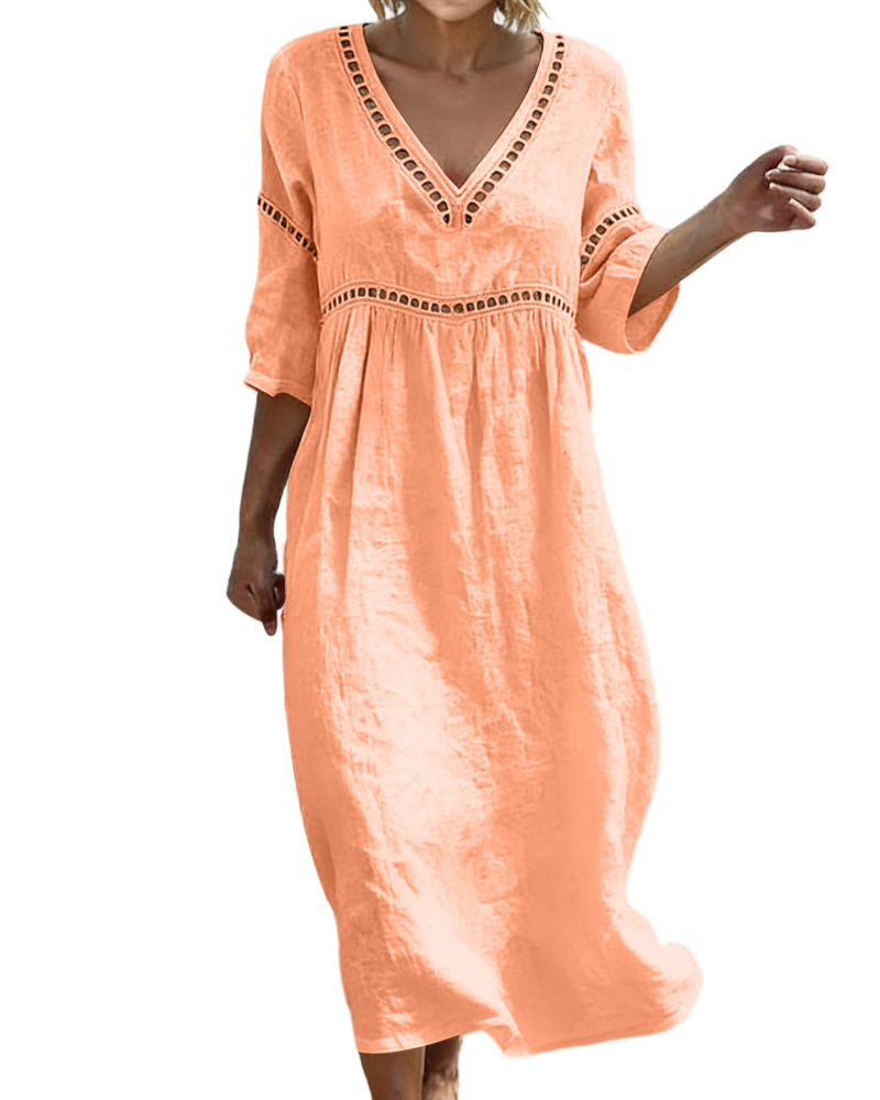 Madison Robe Femme – Robe Élégante Coupe Ajustée Fluide pour Printemps & Été