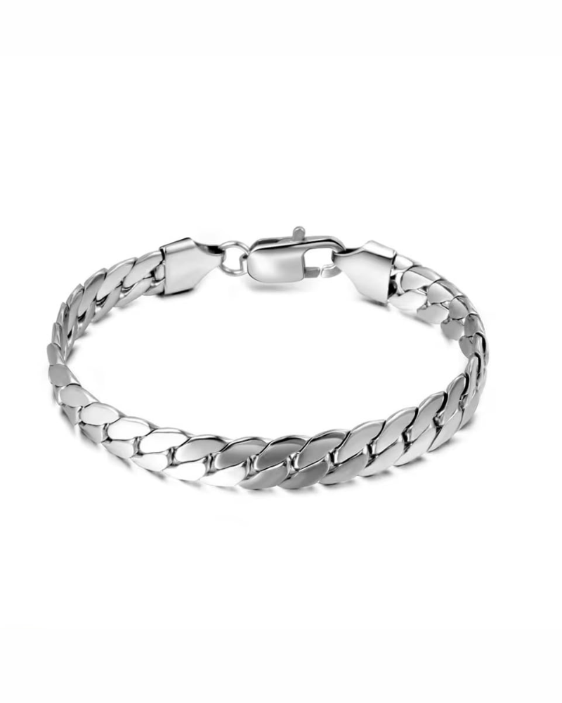 Reese Bracelet for Women – Elegant Hip-Hop Style Cuban Chain Bracelet in 925 Silver