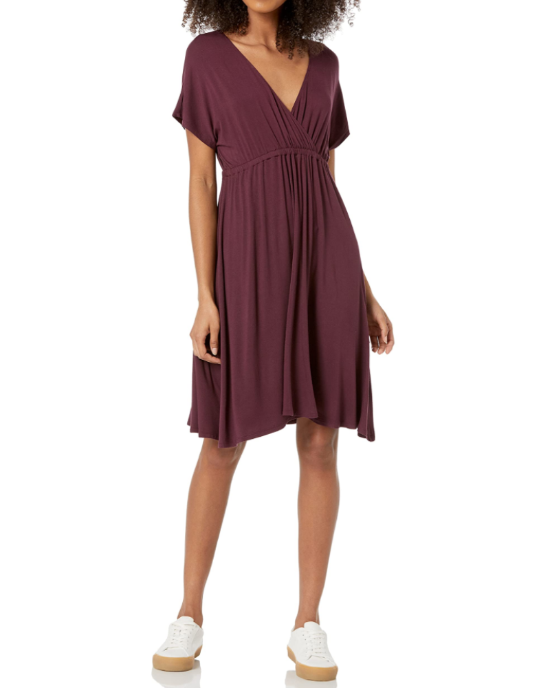 Merritt Long Dress Women’s – Maxi Flowing Viscose Dress Round Neck Comfortable Fit  