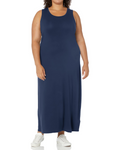 Bexley Robe Longue Femme – Robe Maxi Débardeur Col Rond Sans Manches Coupe Ajustée