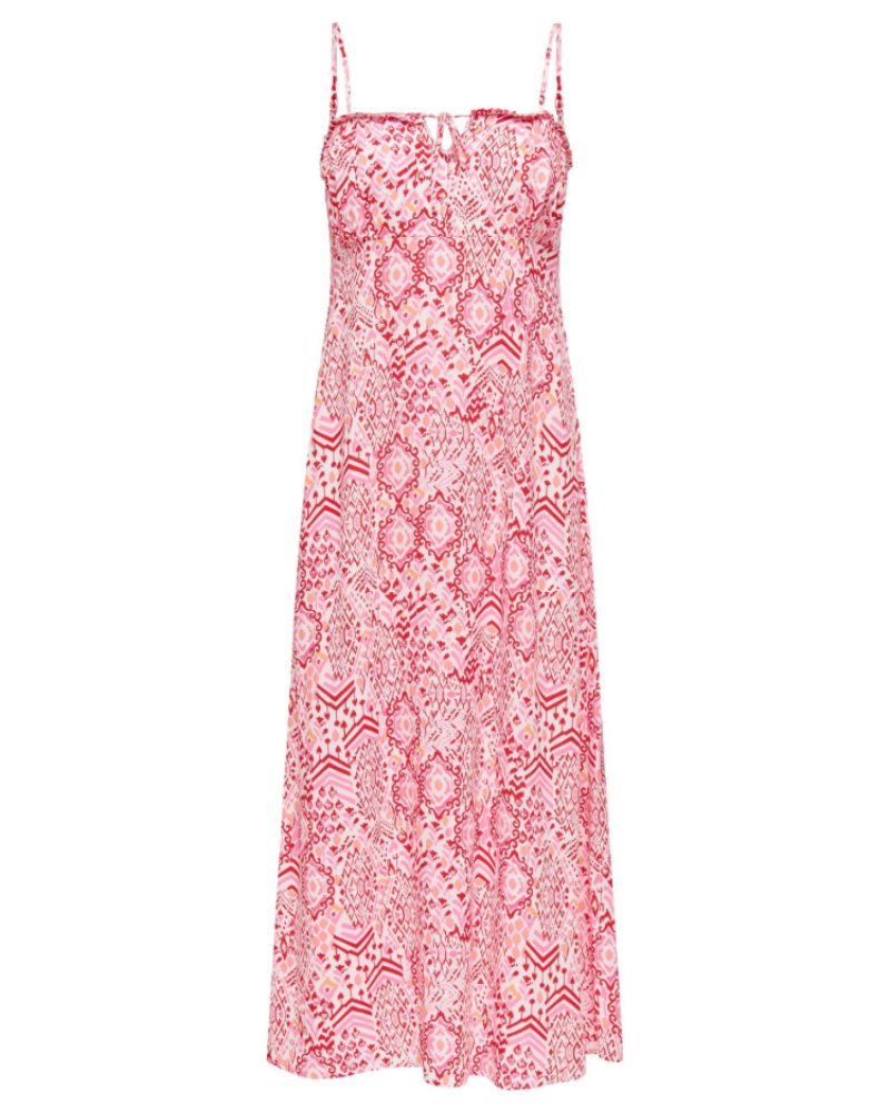 Prescott Long Dress Women’s – Maxi Sleeveless Dress U-Neck Adjustable Straps Elegant  