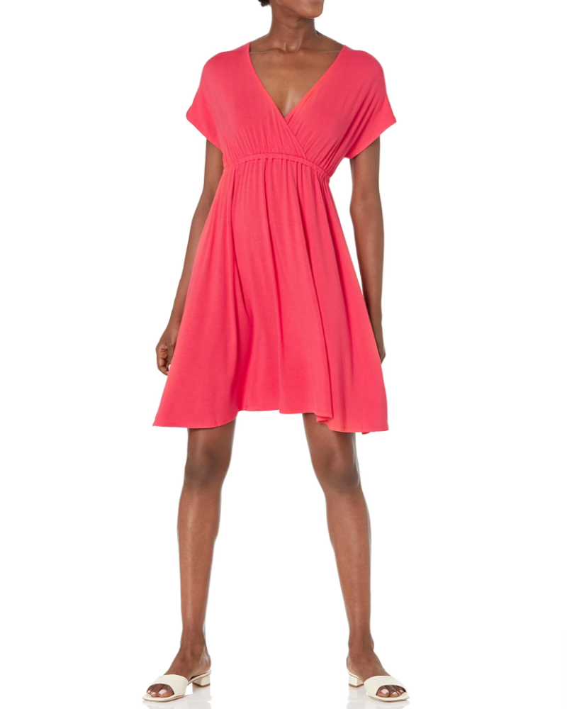 Merritt Long Dress Women’s – Maxi Flowing Viscose Dress Round Neck Comfortable Fit  