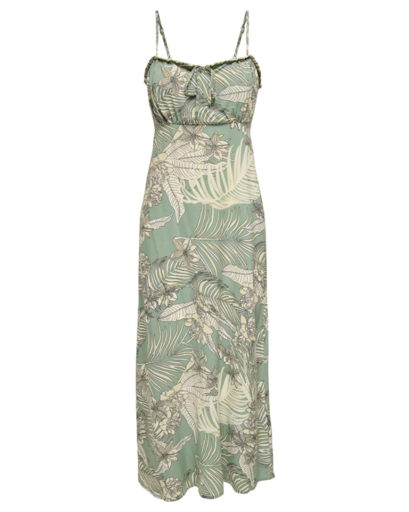 Prescott Long Dress Women’s – Maxi Sleeveless Dress U-Neck Adjustable Straps Elegant  