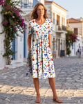 Nicole Vestido de Verano para Mujer – Vestido Elegante de Algodón Transpirable con Corte Fluido Atemporal