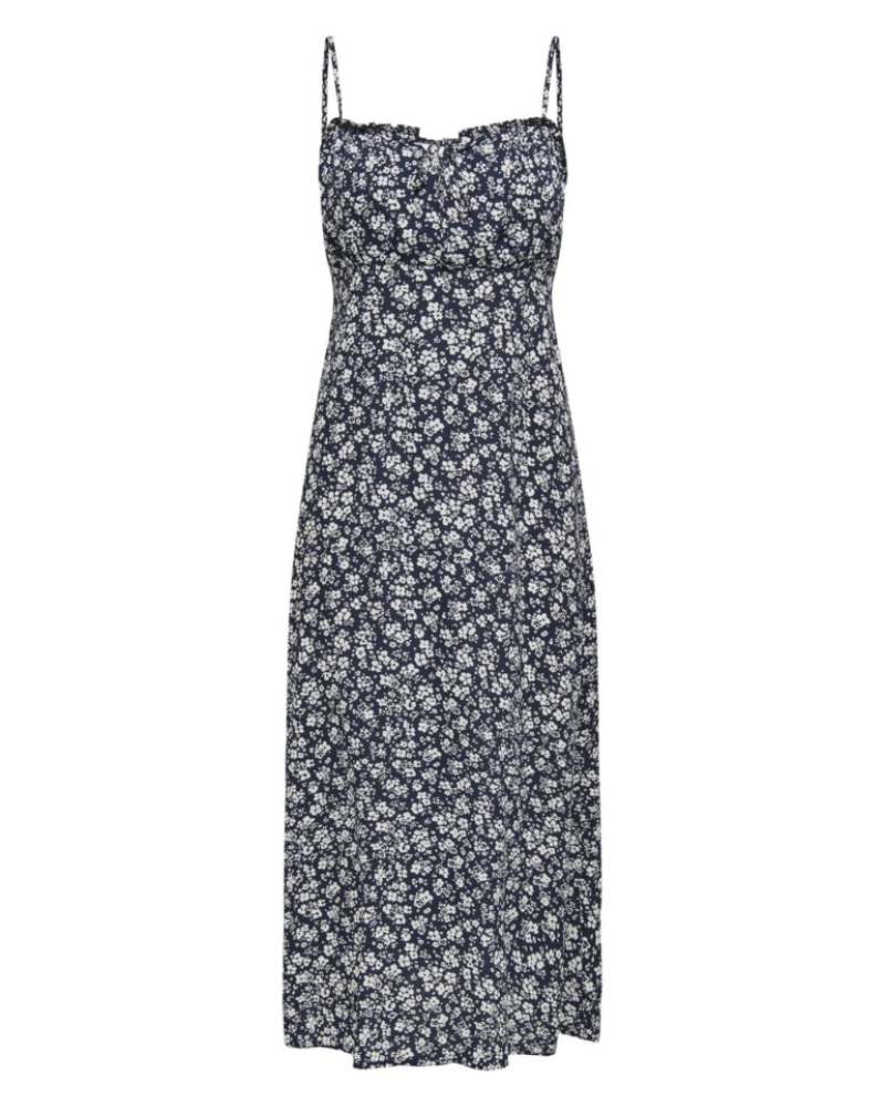 Prescott Long Dress Women’s – Maxi Sleeveless Dress U-Neck Adjustable Straps Elegant  