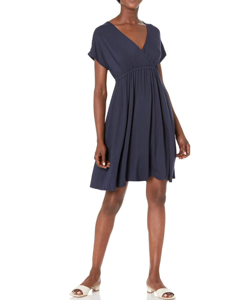 Merritt Long Dress Women’s – Maxi Flowing Viscose Dress Round Neck Comfortable Fit  