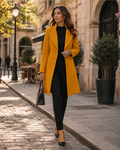 Scarlett Cappotto in lana mista da donna – Giacca invernale aderente dal design classico ed elegante