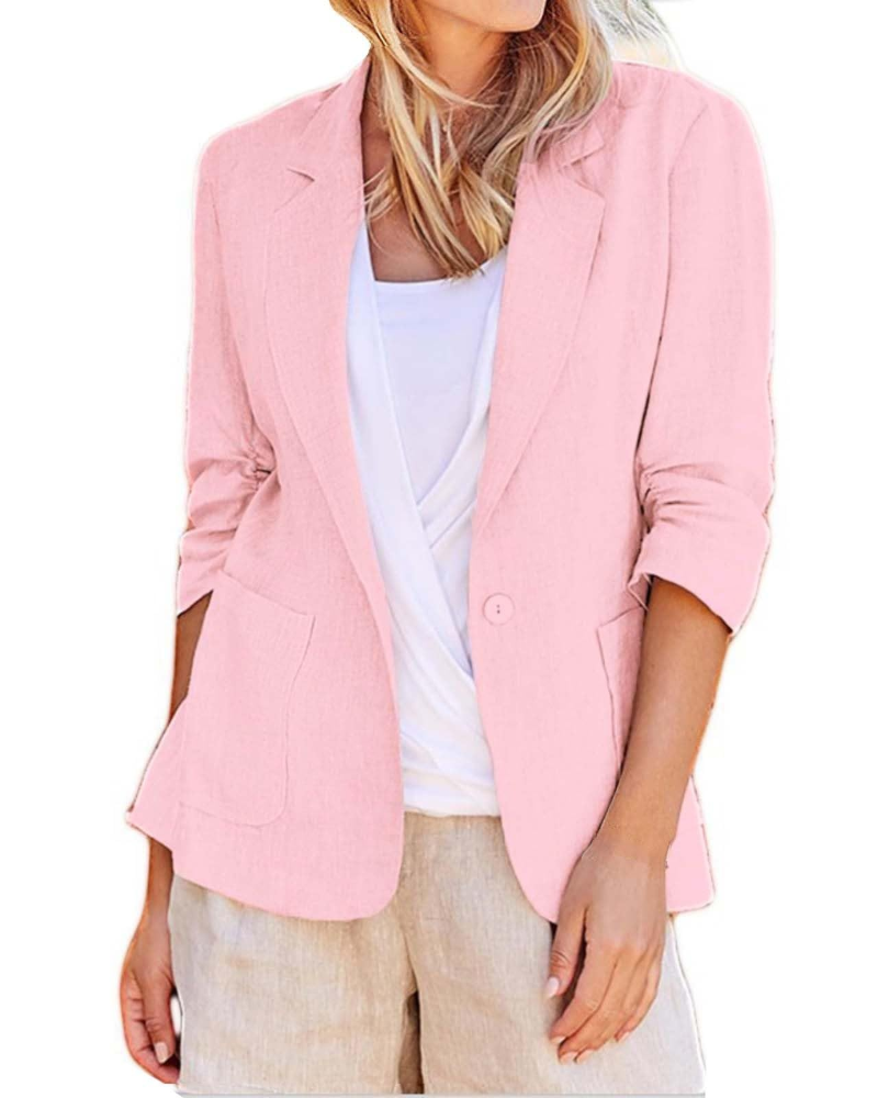 Caroline Blazer Femme – Veste de Tailleur Élégante Coupe Oversize avec Poches & Boutons