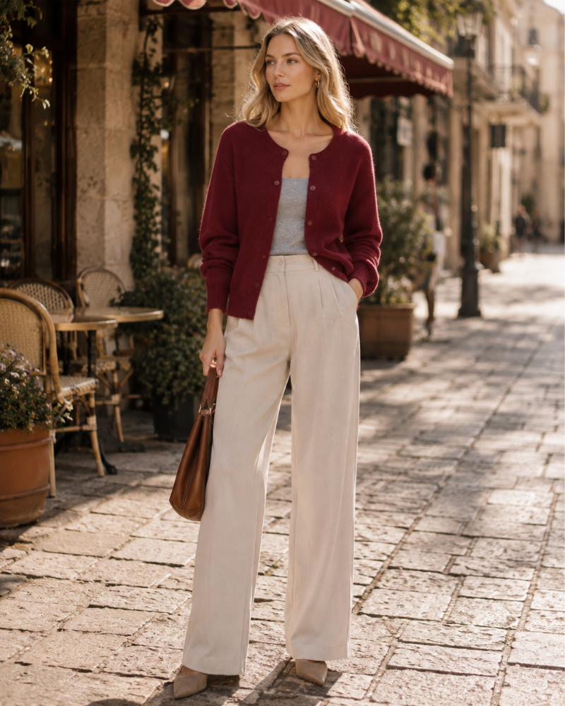 Sophia Cardigan Femme – Gilet en Maille Douce à Coupe Ample et Élégance Intemporelle