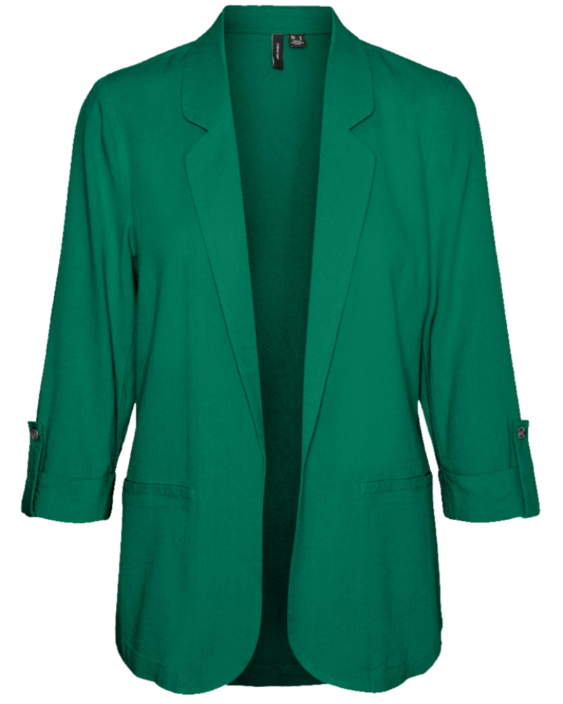 Riley Blazer Femme – Veste Ouverte à Revers avec Manches 3/4 Élégante