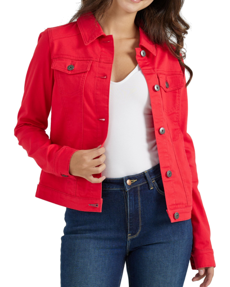 Chloe Veste en Jean Femme – Veste Denim en Coton Mélangé avec Boutons & Poches Pratiques