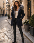 Cappotto da donna Ella – Cappotto invernale lungo con isolamento termico e taglio elegante