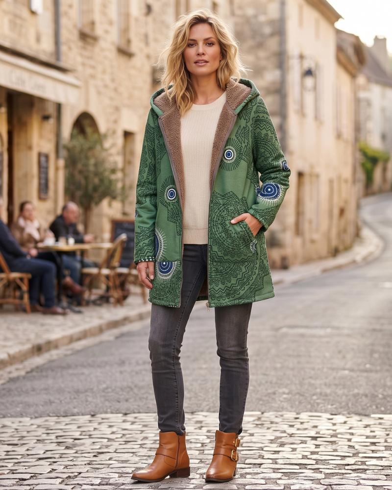 Nerissa Veste Femme à Capuche – Veste Douillette avec Tissu Ultra-Doux et Style Décontracté