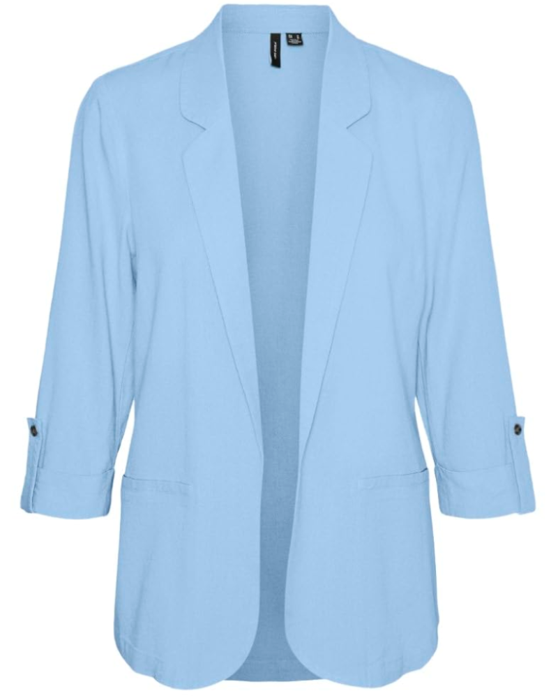 Riley Blazer Femme – Veste Ouverte à Revers avec Manches 3/4 Élégante