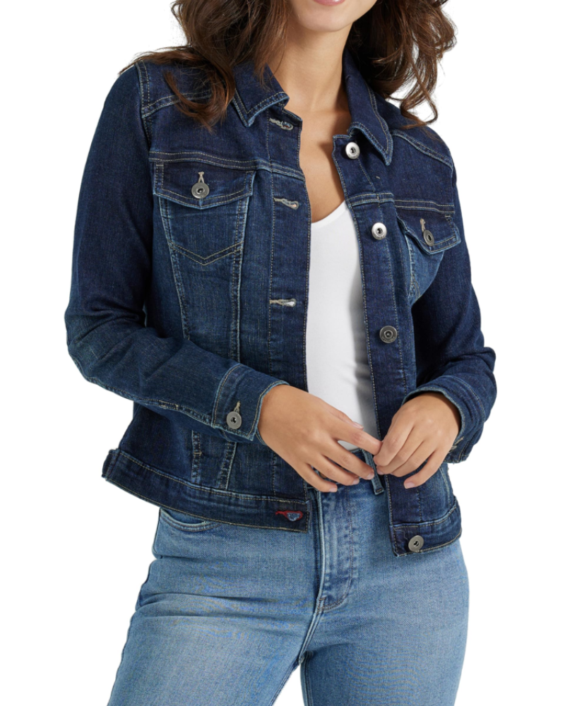 Chloe Veste en Jean Femme – Veste Denim en Coton Mélangé avec Boutons & Poches Pratiques