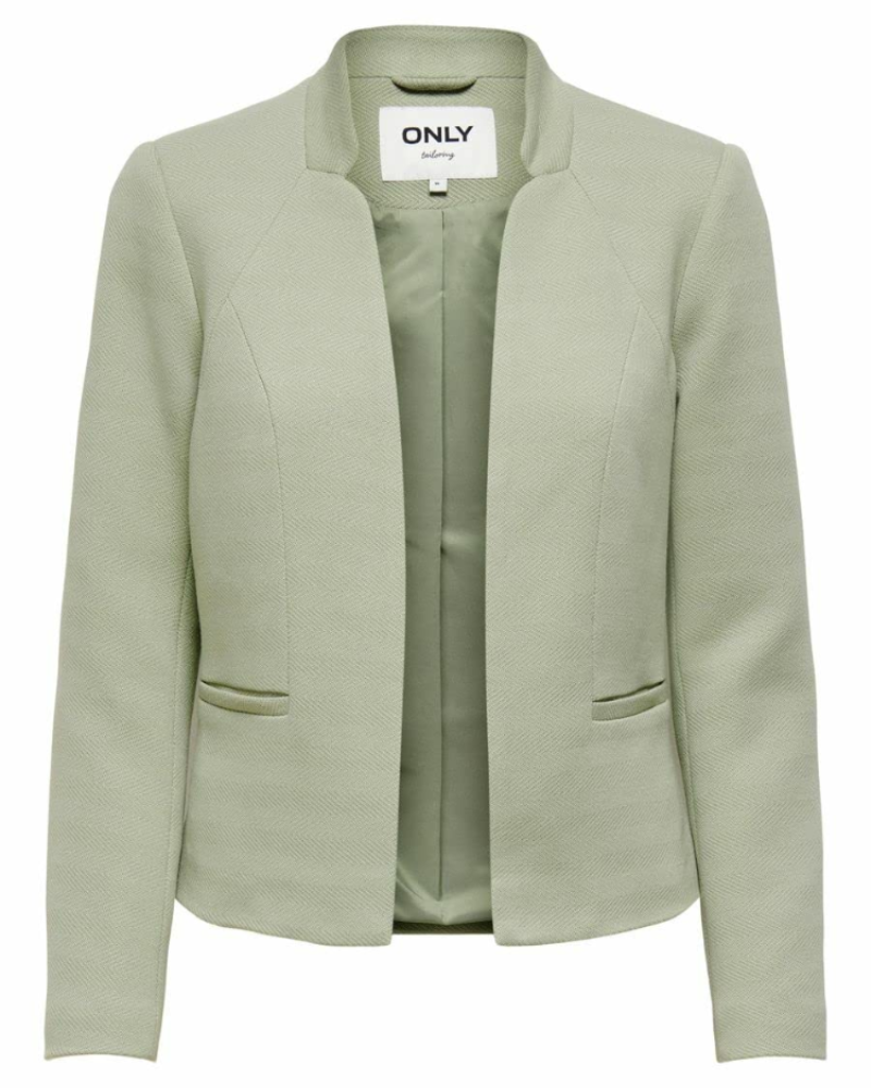 Blazer corto de mujer Camille – Chaqueta abierta con bolsillos, estilo elegante