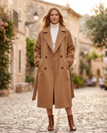 Gabrielle Cappotto Lungo Donna in Lana – Cappotto Elegante con Taglio Classico e Calore Invernale