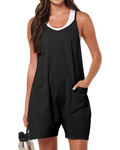 Brooke Women's Romper – Short Strappy Jumpsuit in Stretch Fabric