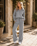 Solenne Completo Loungewear Donna – Completo Felpa Oversize e Pantaloni da Jogging in Tessuto Morbido e Confortevole