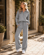 Solenne Completo Loungewear Donna – Completo Felpa Oversize e Pantaloni da Jogging in Tessuto Morbido e Confortevole