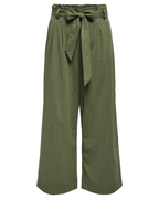 Pantalón Sloane para mujer – Pantalón paperbag acampanado de talle alto con cinturón extraíble