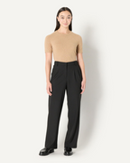 Pantalón Sterling Mujer – Pantalón de Traje de Tiro Alto Pierna Ancha Elegante Stretch
