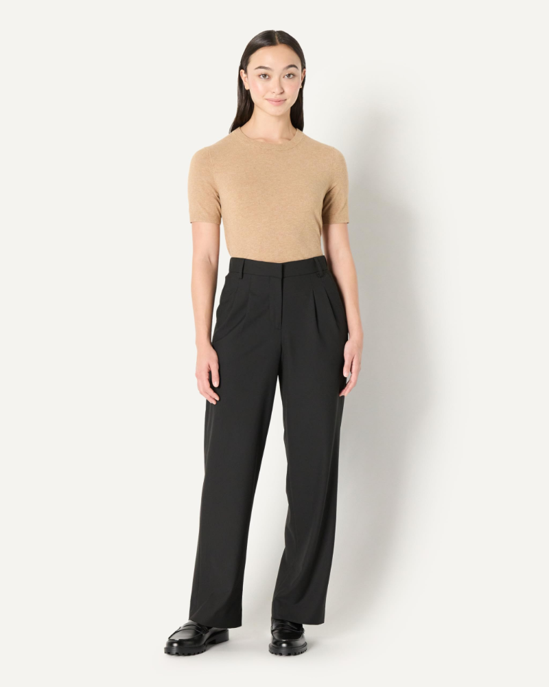 Sterling Pantalon Femme – Pantalon Tailleur Taille Haute Jambe Large Élégant Stretch