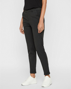 Rylan Chino Pants Women’s – Regular Fit Plaid Stretch with Belt Loops  