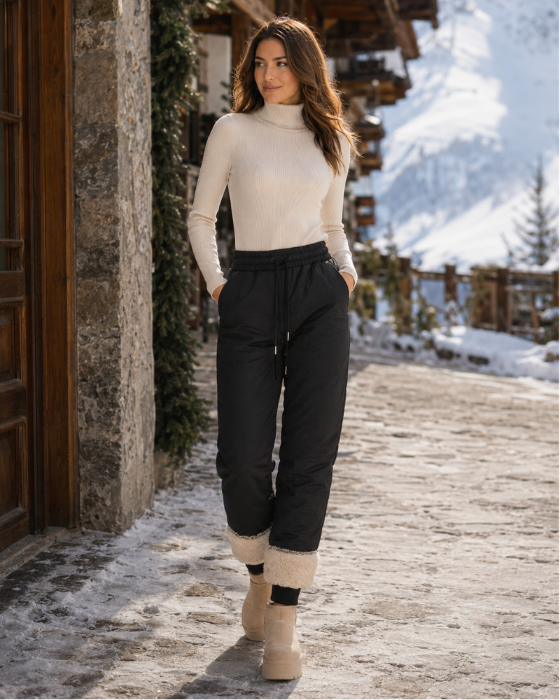 Anaëlle Pantalones Térmicos de Mujer – Pantalones Cálidos Forrados con Corte Elegante para el Invierno