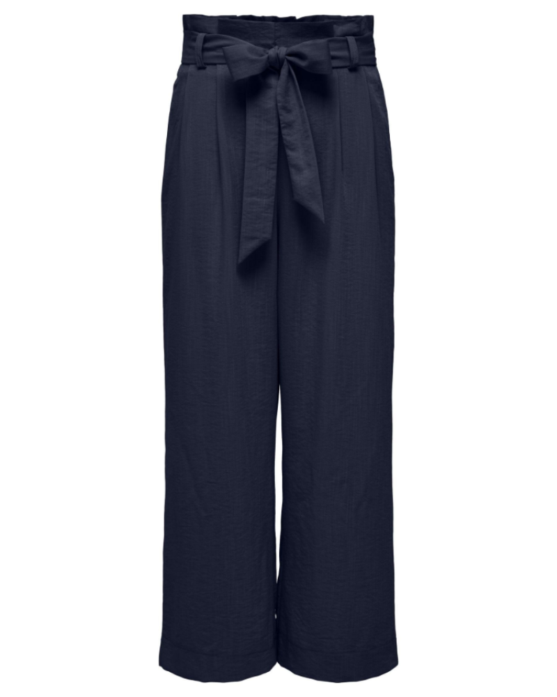 Pantalón Sloane para mujer – Pantalón paperbag acampanado de talle alto con cinturón extraíble