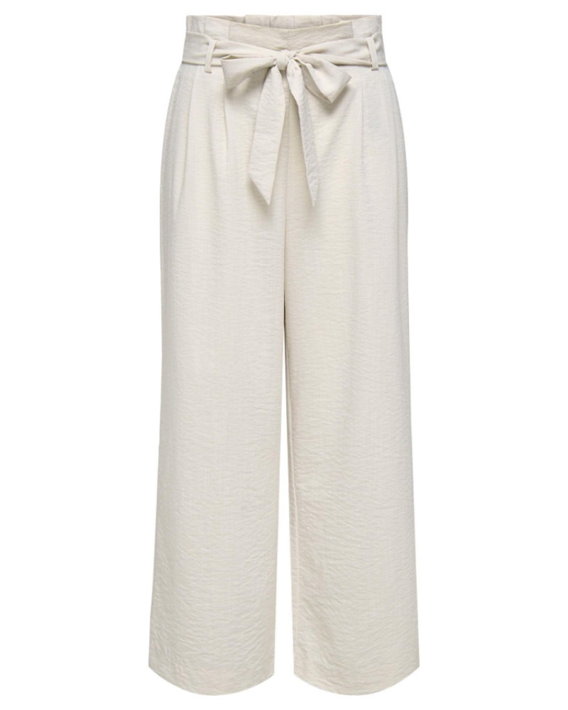 Pantalón Sloane para mujer – Pantalón paperbag acampanado de talle alto con cinturón extraíble