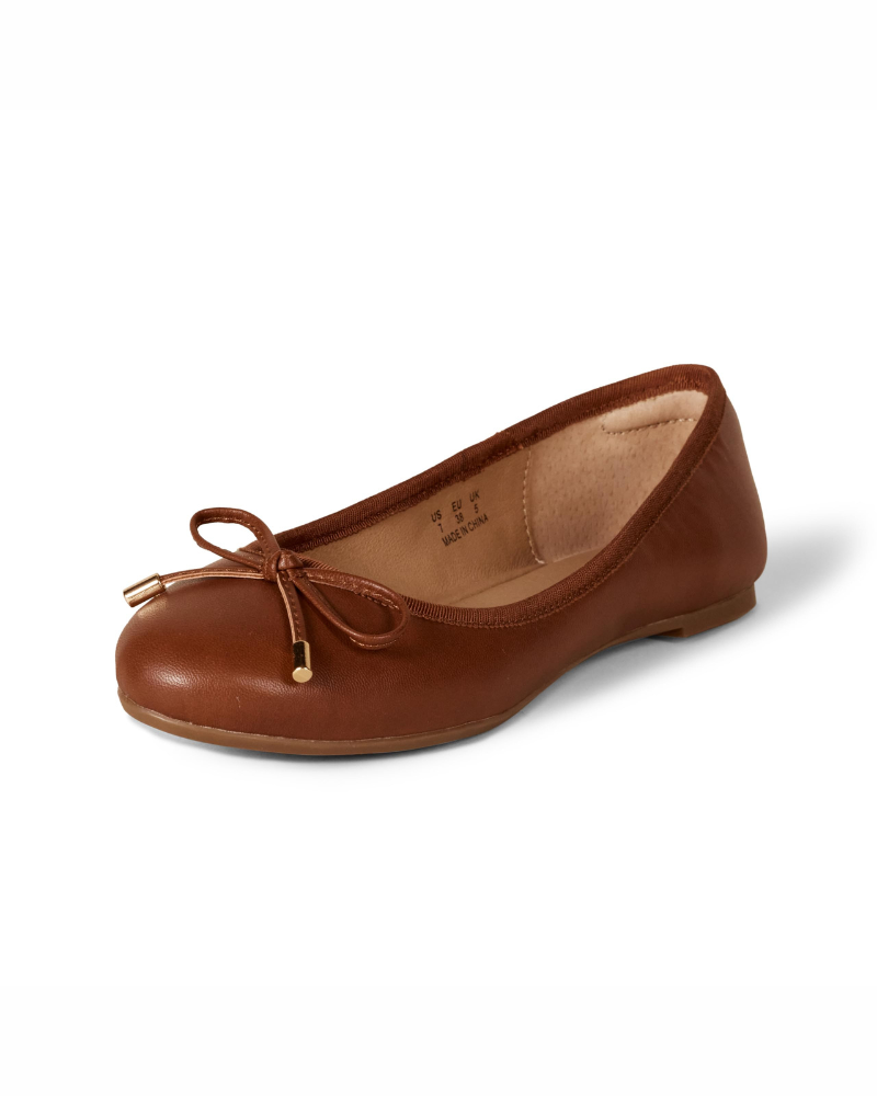 Peyton Women's Ballet Flats – Round Toe Flat Shoes with Elegant Bow and Non-Slip Sole
