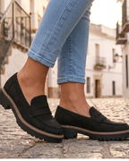 Aveline Mocassins Femme – Mocassins Confort avec Soutien Plantaire et Semelle Antidérapante