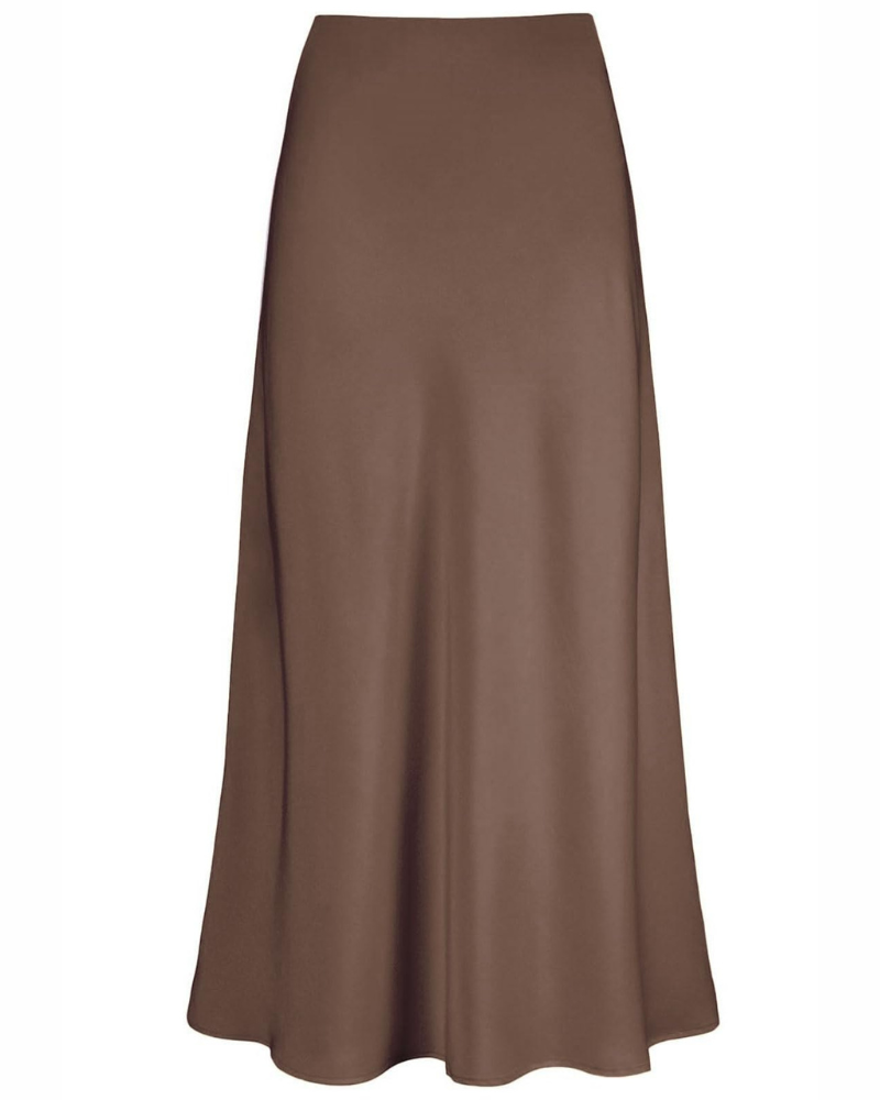 Gonna Yvette da donna – Gonna tinta unita in tessuto elasticizzato, taglio elegante e versatile