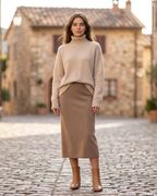 Madison Women's Cashmere Sweater – Soft and Stylish 100% Cashmere Oversized Turtleneck Sweater