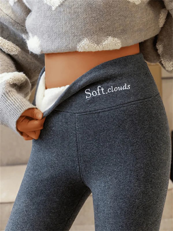 Élise Legging Femme Doublé Polaire – Pantalon Stretch Ultra Chaud à Coupe Ajustée