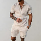 Nathan Conjunto de Verano para Hombre – Conjunto de Algodón y Lino Transpirables, Ligero y Elegante