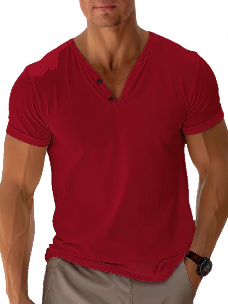 Elliot Men's Cotton T-Shirt – Lightweight Plain Short-Sleeve T-Shirt for Summer
