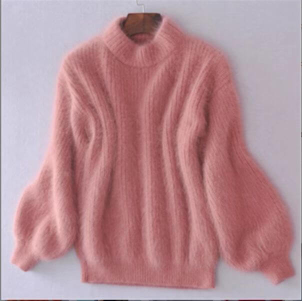Isolde Women's Wool Sweater – Loose Knit Sweater with Soft Knit and Timeless Style
