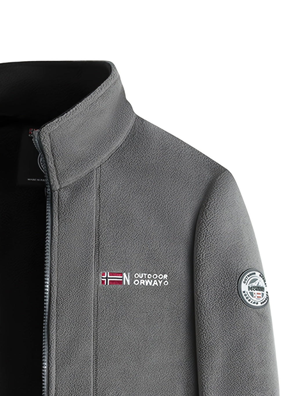 Brandon Men's Fleece Jacket – Warm, Lightweight Outdoor Jacket with Protective High Collar