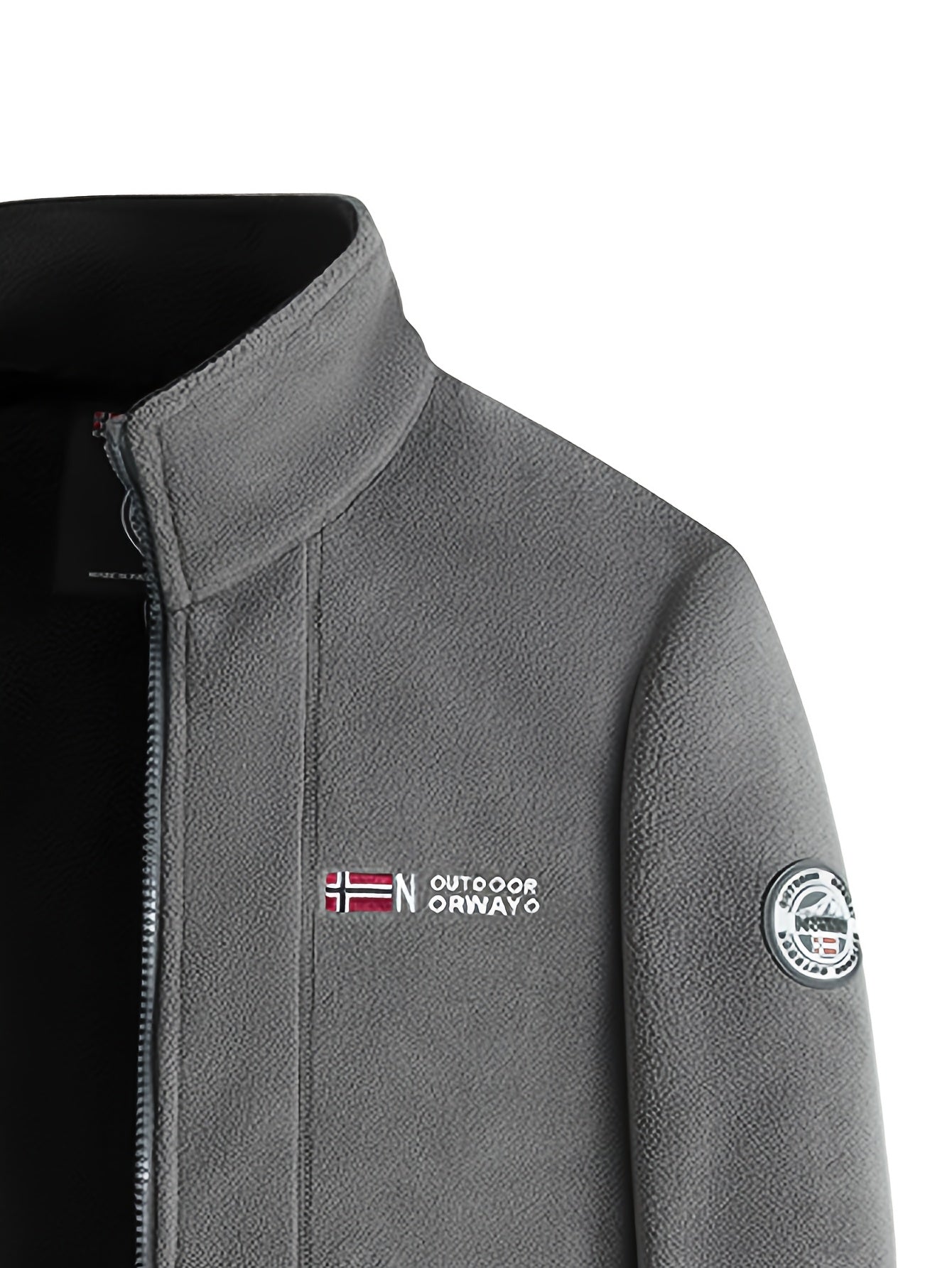 Brandon Men's Fleece Jacket – Warm, Lightweight Outdoor Jacket with Protective High Collar