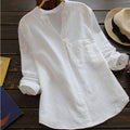 Everly Women's Shirt - Breathable Cotton-Linen Shirt with a Loose Fit & Casual Style