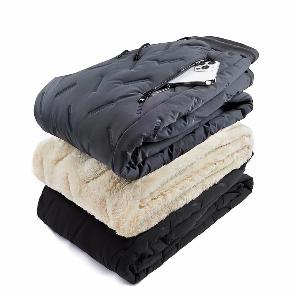 Zinnia Women's Thermal Trousers - Waterproof Winter Joggers with Sherpa Lining and Zippered Pockets