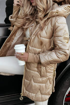 Noémie Cappotto Donna con Cappuccio – Giacca Autunnale in Cotone Misto, Calda ed Elegante
