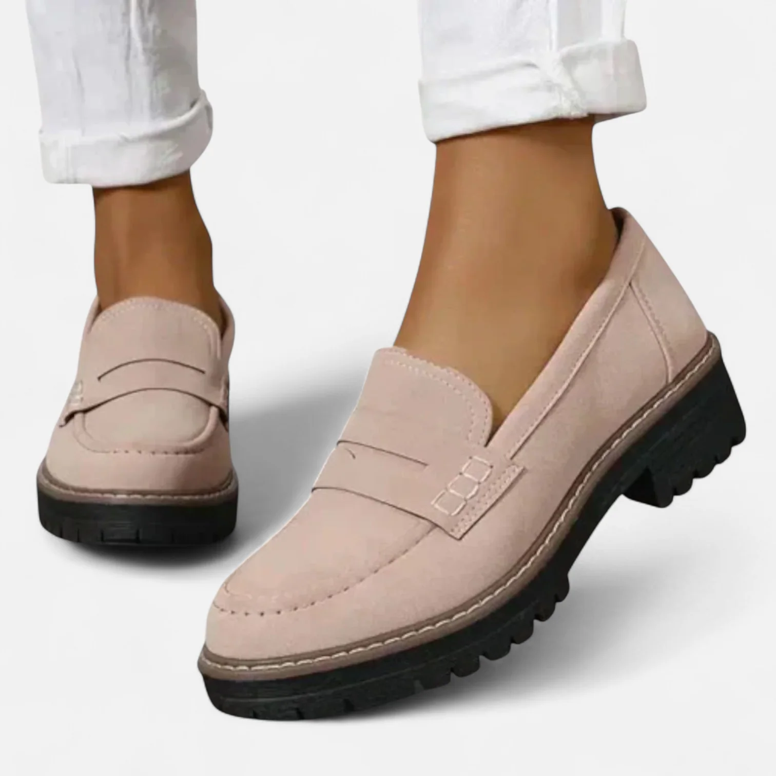 Aveline Mocassins Femme – Mocassins Confort avec Soutien Plantaire et Semelle Antidérapante