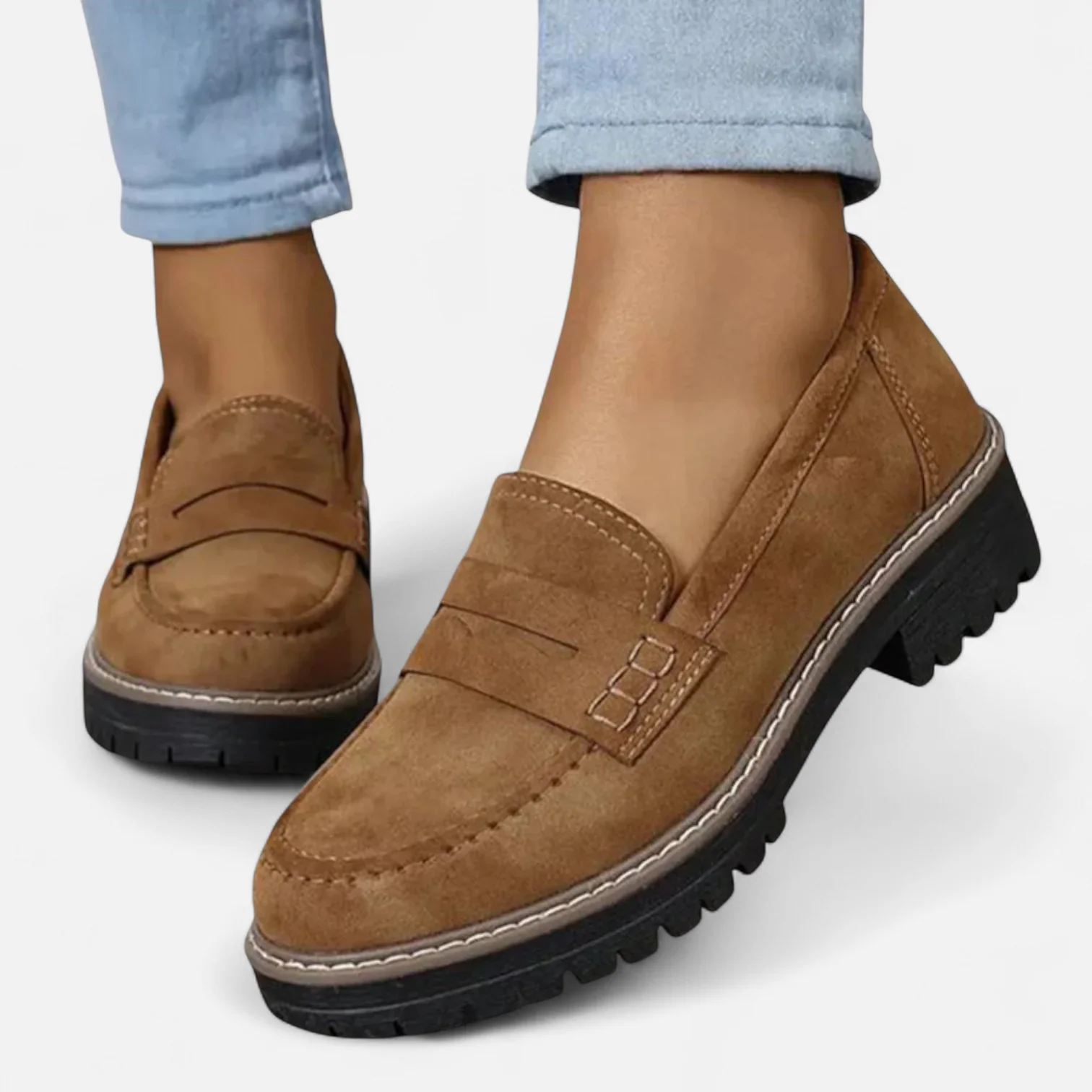 Aveline Mocassins Femme – Mocassins Confort avec Soutien Plantaire et Semelle Antidérapante