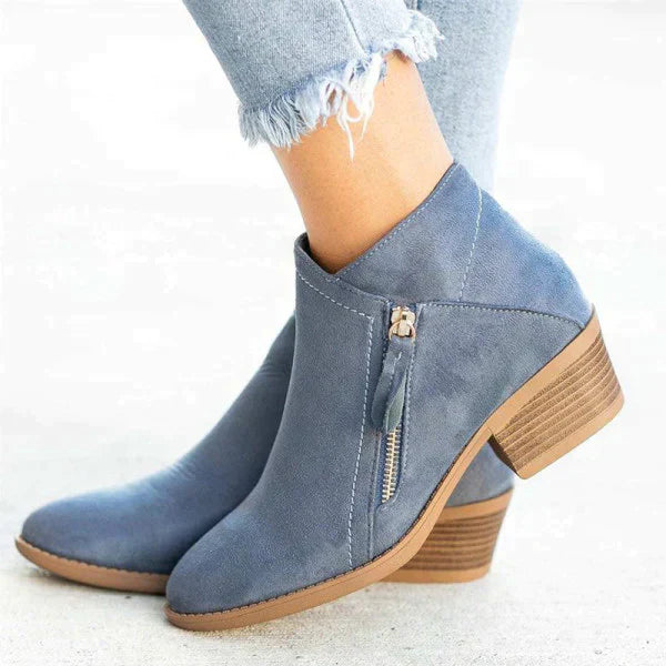 Natalie Women's Leather Boots – Stylish Boots with Arch Support and Lasting Comfort